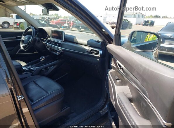 5XYP6DHC7NG229781 2022 KIA TELLURIDE Коричневый Вид салона спереди