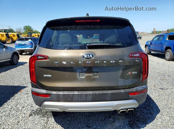 5XYP6DHC8LG005805 2020 KIA TELLURIDE Brown Հետևի տեսք