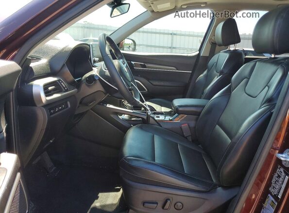 5XYP6DHC9LG006560 2020 KIA TELLURIDE Burgundy წინა სალონის ხედი