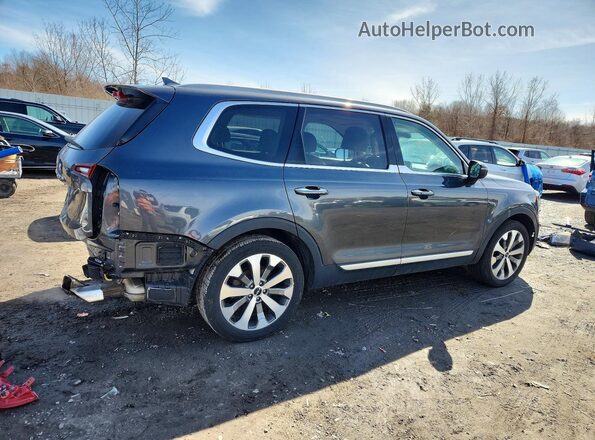 5XYP6DHC9NG229278 2022 KIA TELLURIDE Gray Trasero derecho