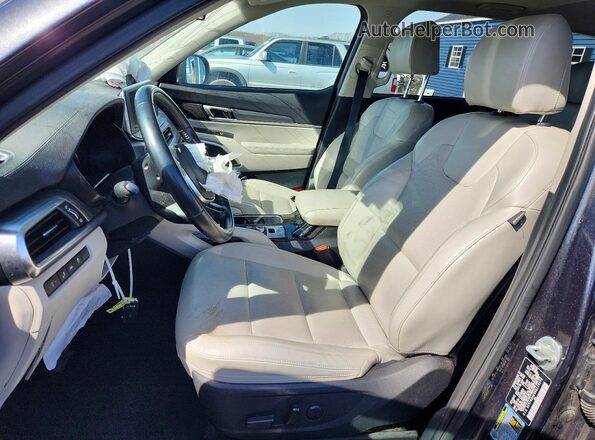 5XYP6DHC9NG229278 2022 KIA TELLURIDE Gray Vista interior delantera