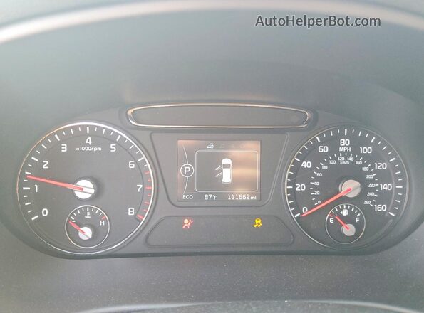 5XYPG4A32GG088824 2016 KIA SORENTO Silver ხელსაწყოთა პანელის ხედი