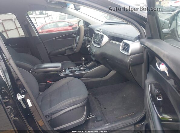 5XYPG4A32GG089438 2016 KIA SORENTO Black წინა სალონის ხედი