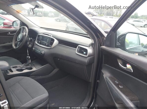 5XYPG4A32HG191601 2017 KIA SORENTO Black წინა სალონის ხედი