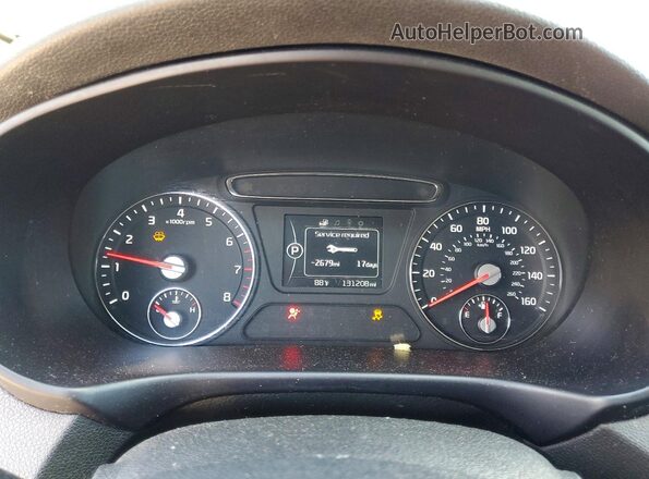 5XYPG4A32JG346492 2018 KIA SORENTO Burgundy Vista del cuadro de instrumentos