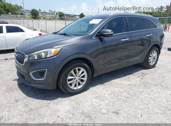 5XYPG4A32JG402303 2018 KIA SORENTO Серый Передняя левая четверть