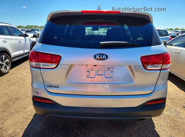 5XYPG4A33GG028972 2016 KIA SORENTO Серебряный Вид сзади