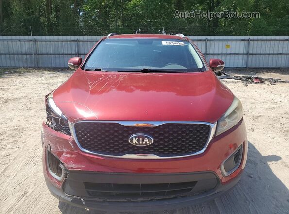 5XYPG4A33GG036862 2016 KIA SORENTO Бордовый Вид спереди