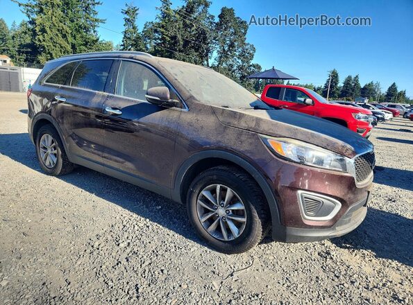 5XYPG4A34GG012148 2016 KIA SORENTO Бордовый Передняя правая четверть