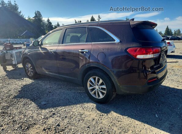 5XYPG4A34GG012148 2016 KIA SORENTO Бордовый Задняя левая четверть