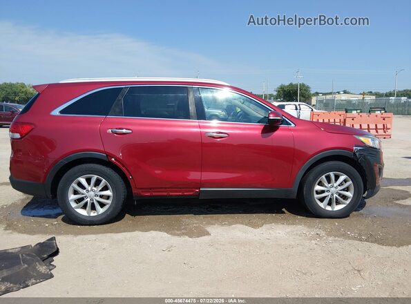 5XYPG4A34GG091899 2016 KIA SORENTO Red Rear interior view
