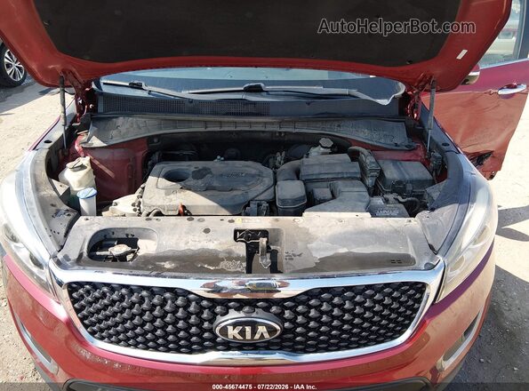 5XYPG4A34GG091899 2016 KIA SORENTO Red Rear view