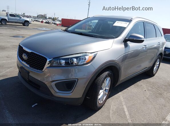 5XYPG4A37GG043393 2016 KIA SORENTO Серый Передняя левая четверть