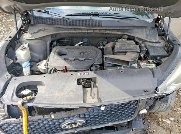 5XYPG4A37GG166207 2016 KIA SORENTO Brown ძრავის განყოფილების ხედი