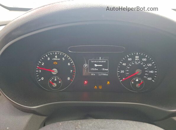 5XYPG4A37GG166207 2016 KIA SORENTO Brown ხელსაწყოთა პანელის ხედი