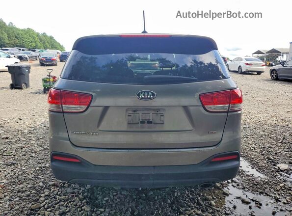 5XYPG4A37GG166207 2016 KIA SORENTO Brown უკანა ხედი