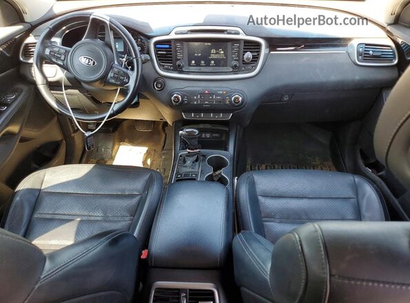 5XYPG4A37HG294755 2017 KIA SORENTO White Առջևի վահանակի տեսք
