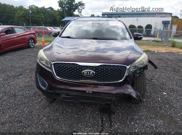 5XYPG4A39GG009553 2016 KIA SORENTO Бордовый Вид задней части салона