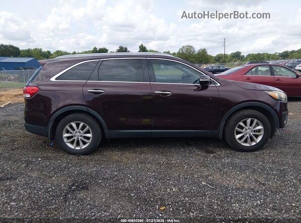 5XYPG4A39GG009553 2016 KIA SORENTO Бордовый Панорамный вид салона 360°