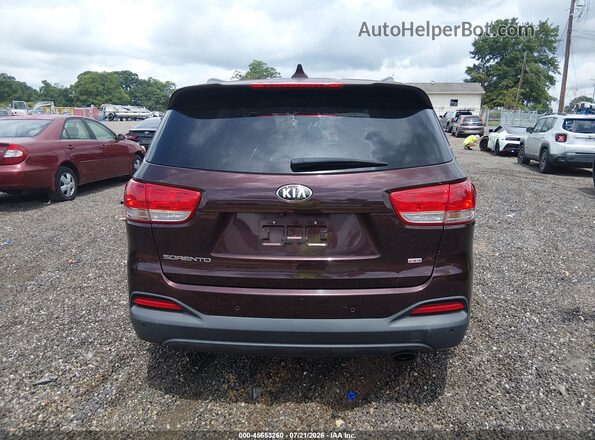 5XYPG4A39GG009553 2016 KIA SORENTO Бордовый 