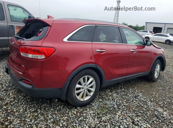 5XYPG4A39GG055528 2016 KIA SORENTO Red უკანა მარჯვენა