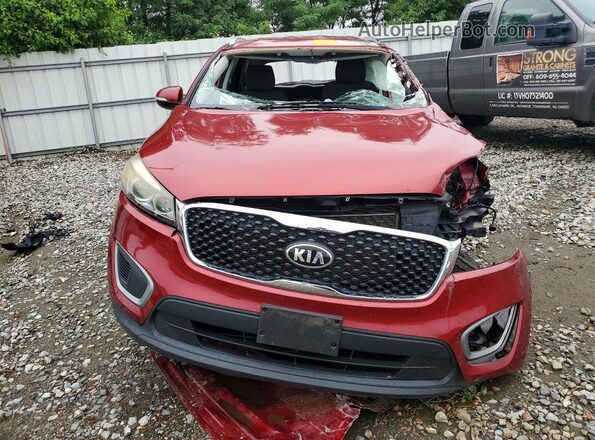 5XYPG4A39GG055528 2016 KIA SORENTO Red წინა ხედი