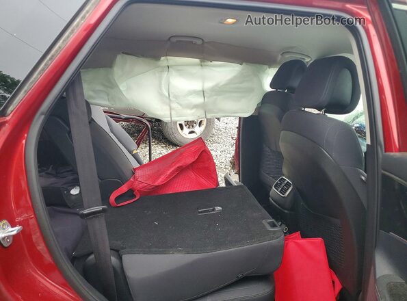5XYPG4A39GG055528 2016 KIA SORENTO Red უკანა სალონის ხედი