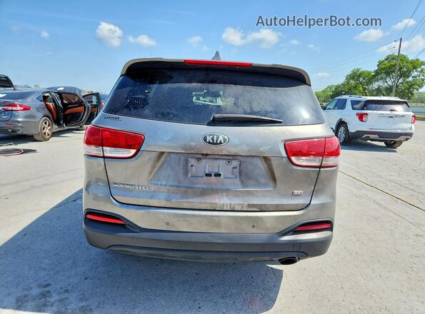 5XYPG4A39GG137484 2016 KIA SORENTO Charcoal უკანა ხედი
