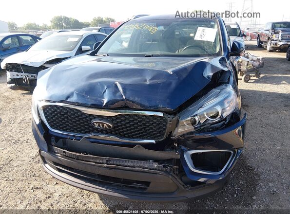 5XYPG4A39JG420121 2018 KIA SORENTO Dark Blue Вид спереди