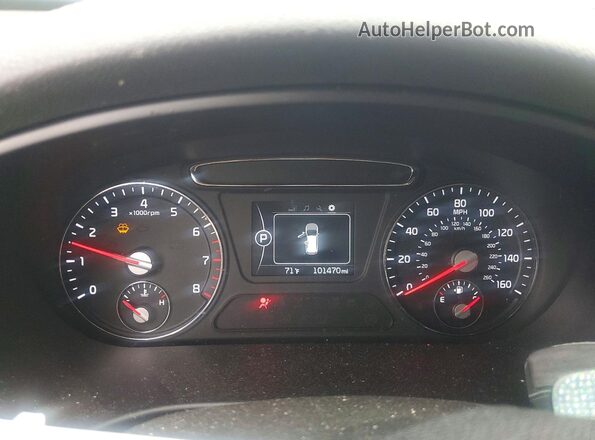 5XYPG4A52JG406885 2018 KIA SORENTO White Вид щитка приладів