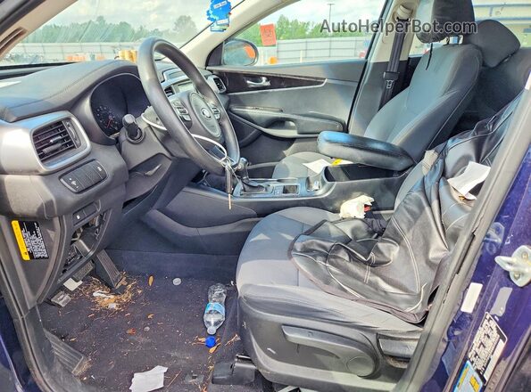 5XYPG4A54GG142559 2016 KIA SORENTO Blue Vista interior delantera