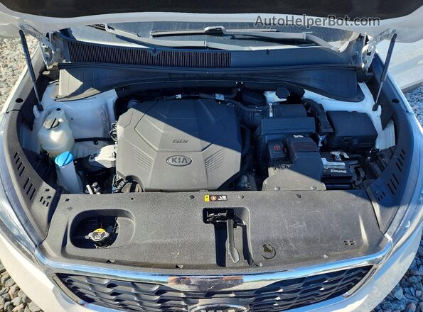 5XYPG4A54KG558586 2019 KIA SORENTO White Вид підкапотного простору