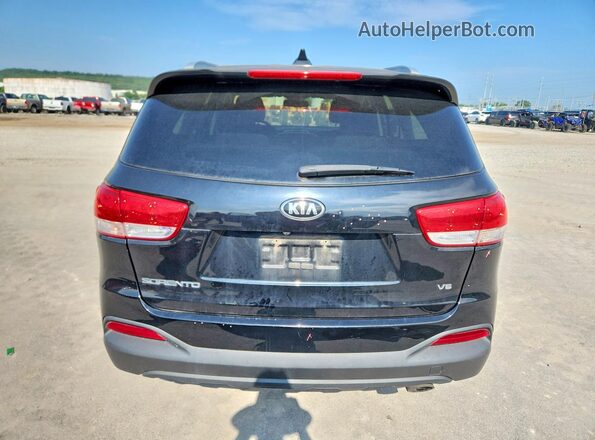 5XYPG4A57GG036641 2016 KIA SORENTO Black უკანა ხედი