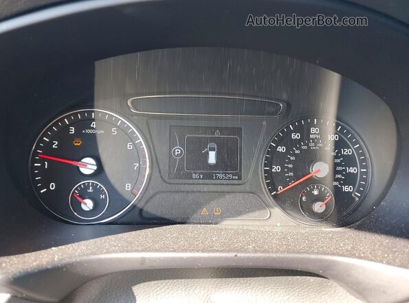 5XYPG4A5XGG162444 2016 KIA SORENTO Blue ხელსაწყოთა პანელის ხედი