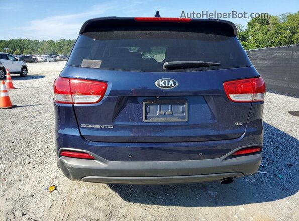 5XYPG4A5XGG162444 2016 KIA SORENTO Blue უკანა ხედი