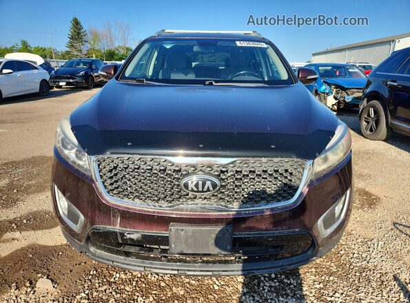 5XYPGDA11GG048751 2016 KIA SORENTO Burgundy Դիմացի տեսք