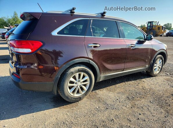 5XYPGDA11GG048751 2016 KIA SORENTO Burgundy Հետևի աջ