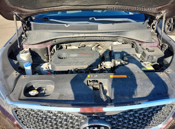 5XYPGDA11GG048751 2016 KIA SORENTO Burgundy Շարժիչի բաժամունքի տեսք