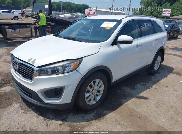 5XYPGDA30GG147045 2016 KIA SORENTO White Առջևի ձախ երեք քառորդ տեսարան