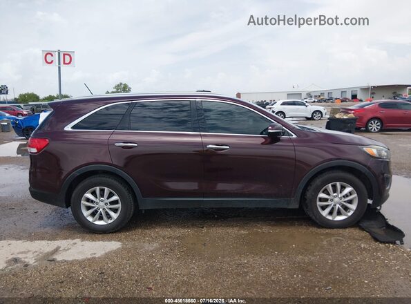 5XYPGDA30HG288747 2017 KIA SORENTO Maroon Widok wnętrza z tyłu