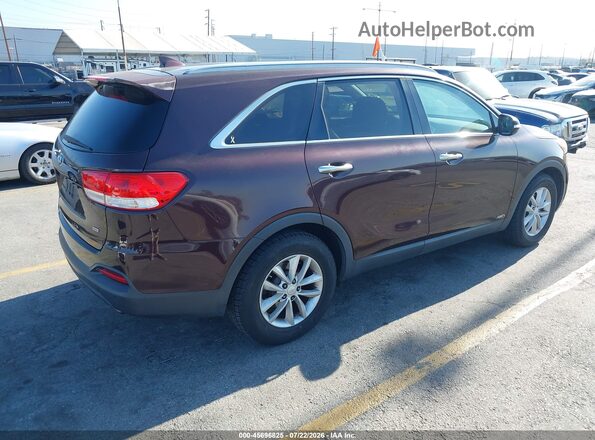 5XYPGDA31GG044443 2016 KIA SORENTO Burgundy Հետևի աջ