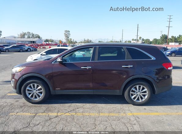 5XYPGDA31GG044443 2016 KIA SORENTO Burgundy Սալոնի 360 աստիճան տեսք