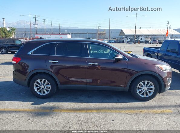 5XYPGDA31GG044443 2016 KIA SORENTO Burgundy Սալոնի հետևի տեսք