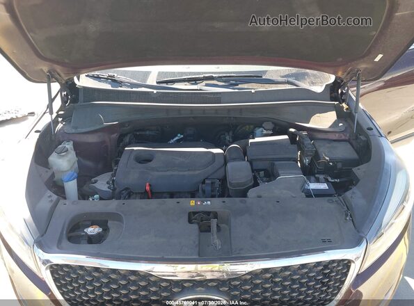 5XYPGDA31GG056091 2016 KIA SORENTO Burgundy უკანა ხედი