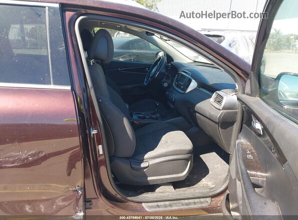 5XYPGDA31GG056091 2016 KIA SORENTO Burgundy წინა სალონის ხედი
