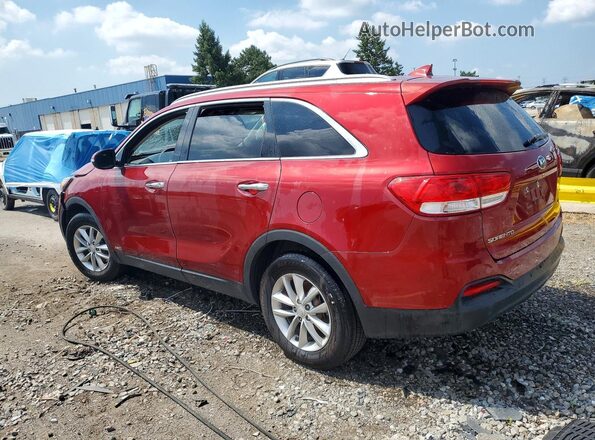 5XYPGDA32JG420171 2018 KIA SORENTO Красный Задняя левая четверть