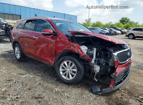 5XYPGDA32JG420171 2018 KIA SORENTO Красный Передняя правая четверть