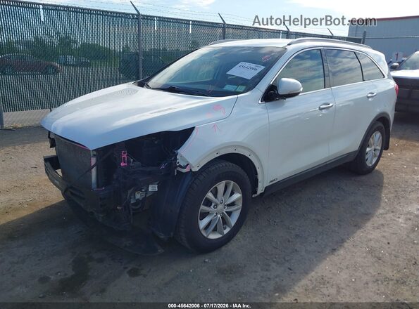 5XYPGDA33GG070025 2016 KIA SORENTO White წინა მარცხენა ხედი სამი მეოთხედიდან