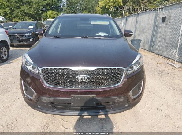5XYPGDA33GG079453 2016 KIA SORENTO Maroon Սարքավորումների վահանակի տեսք