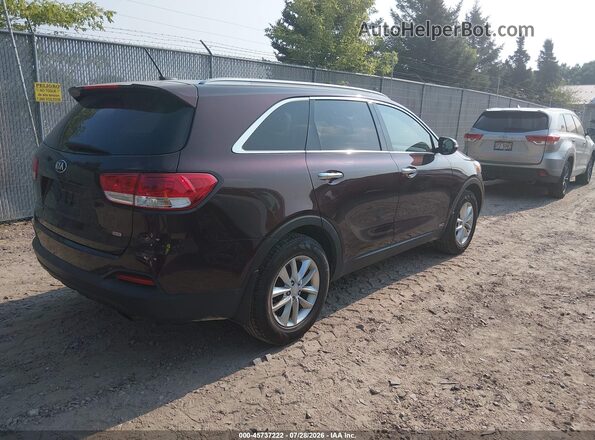 5XYPGDA33GG079453 2016 KIA SORENTO Maroon Հետևի աջ
